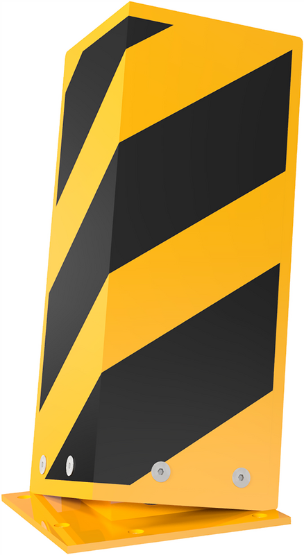 Påkörningsskydd för pallställ -Krockskydd-, Lutbart & Flexibelt (400mm)