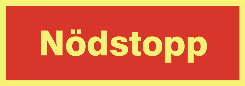 Brandtext. Nödstopp