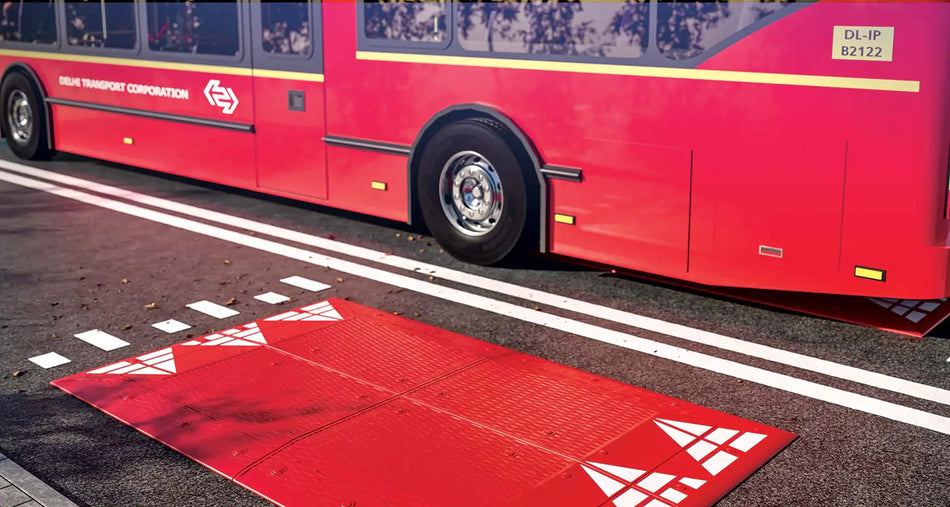 Gummikudde för hastighetsbegränsning -Quartet- (1800x3000mm)