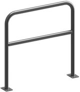 Bågar av stålrör med tvärstång (Ø48mm)