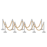 Flexibarrier Stolpe & Rep Premium Set – inklusive flätat rep