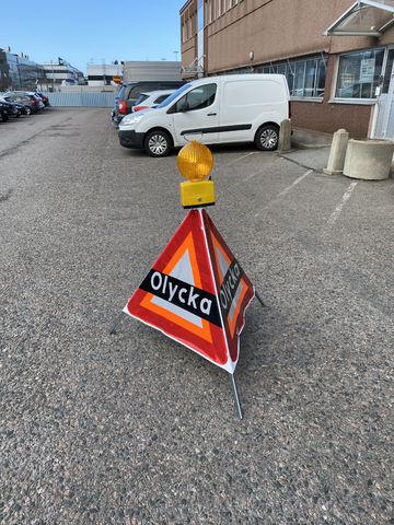 Varningslampa för tältskylt - Blinkfyr 2-sidig