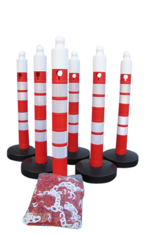 (6-pack) - Avspärrningspaket  -Maxi Plus- inklusive 25 m kedja