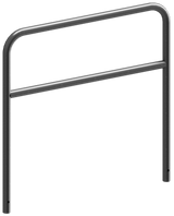 Bågar av stålrör med tvärstång (Ø48mm)