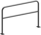 Bågar av stålrör med tvärstång (Ø48mm)