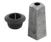 Betongfundament till rörstolpe, Ø60 mm