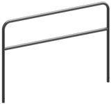 Bågar av stålrör med tvärstång (Ø48mm)