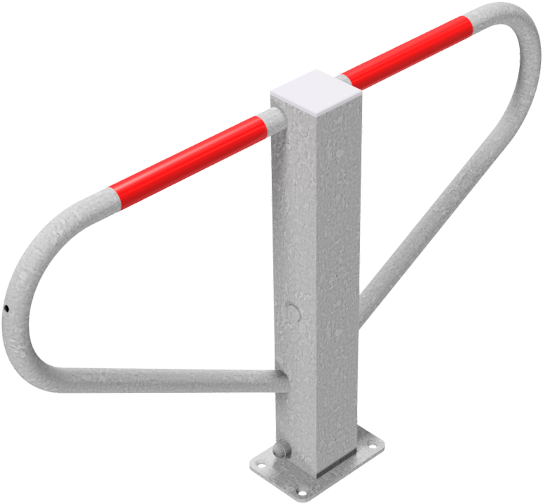 Bilparkering Barriär Fällbar med Triangellås