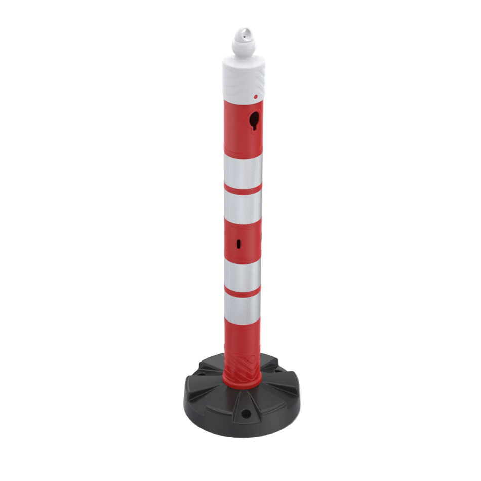 Stolpe & Kedjebarriär -MegaMax- 1100 mm - Dubbelreflekterande