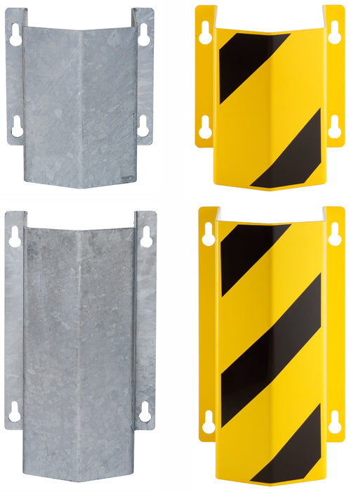Rörskydd -Little Mountain- tillverkat av stål, för väggmontering, galvaniserat eller gul/svart