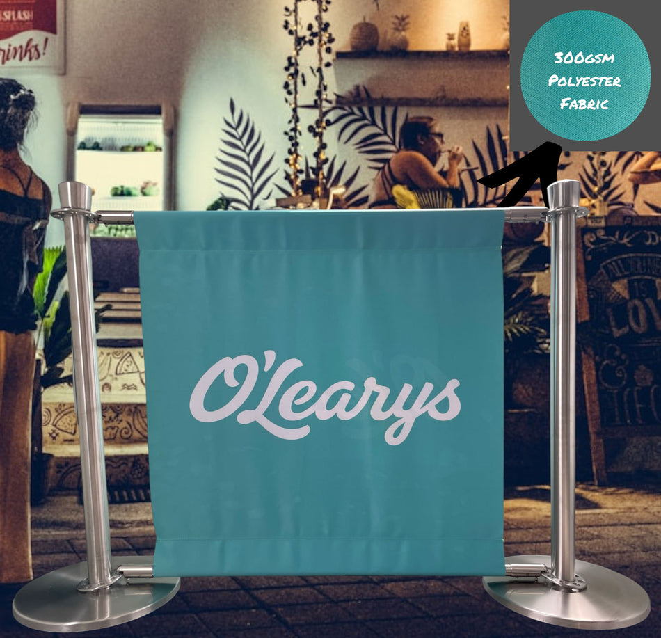 Enfärgad Cafébanner – Dubbel-Sidig | Flera storlekar och material