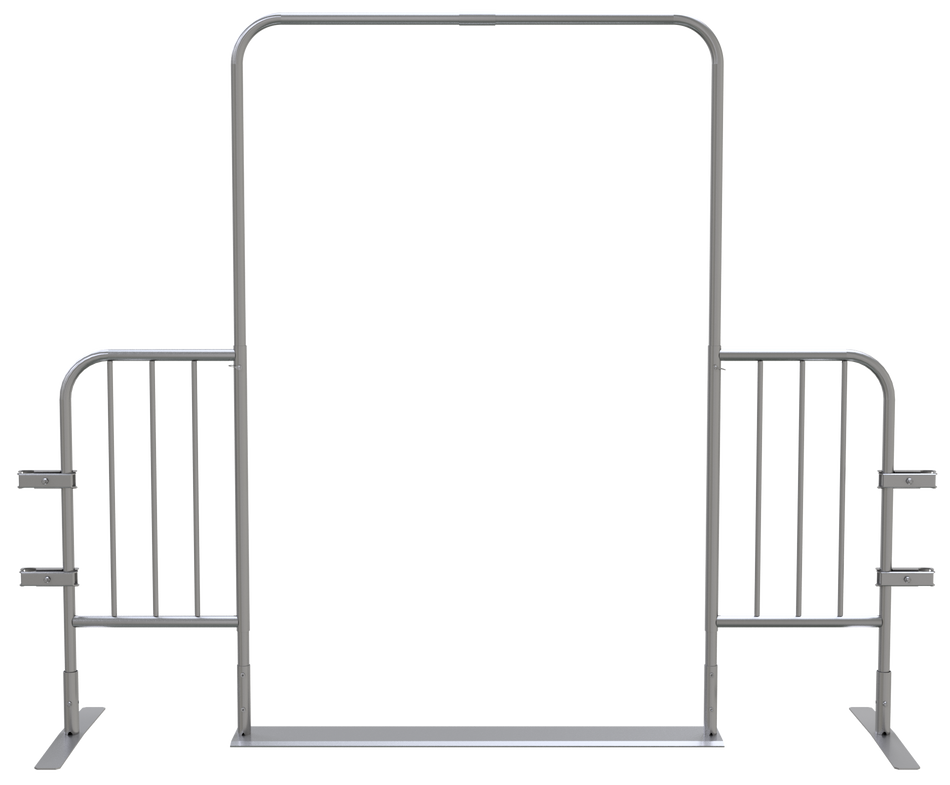 Grind kravallstaket– Galvaniserat stål