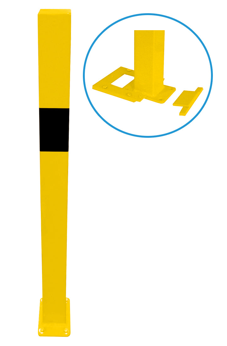 Skyddsräcke Stolpar för -Brooklyn- avtagbara för tillfällig öppning av tillfartsvägar