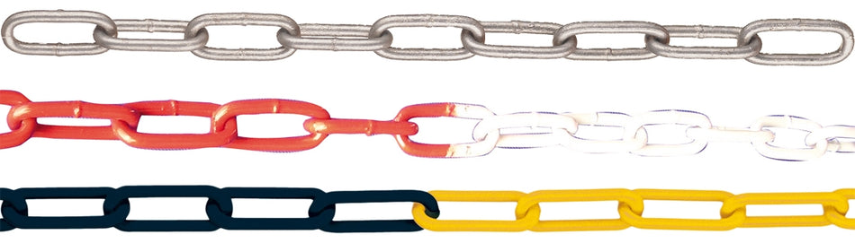 Kedja av stål, galvaniserad (Ø 6-10 mm, 25m rullar)