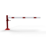 Svängbarriär med dragrepsförstärkning