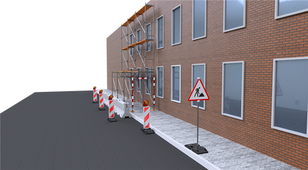 Turn Traffic Panel Type NOX - RA1/A hatched - One side right