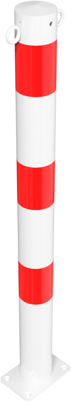 Kedjepollare i stål (flera storlekar och monteringsalternativ)