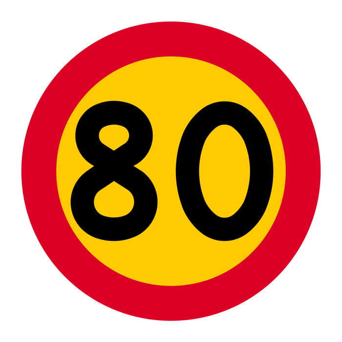 C31-8 Hastighetsbegränsning (80km/h)
