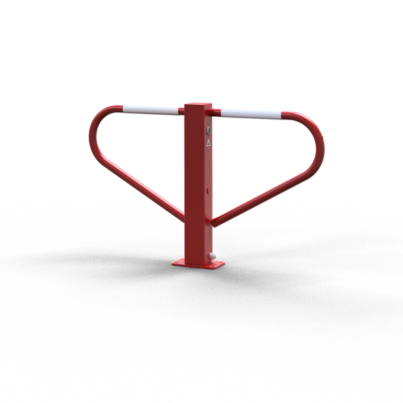 Bilparkering Barriär Fällbar med Triangellås