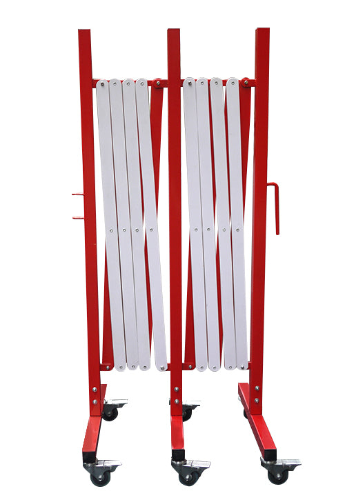 FlexiBarrier -Dragspelsgrind- med hjul (4.9m)