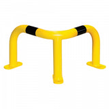 BLACK BULL Corner Protection Guard MD, 350 x 500 x 500 mm industrial corner guard, yellow and black safety barrier for indoor and outdoor use