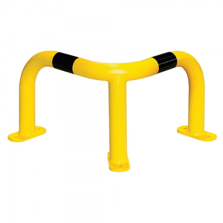 BLACK BULL Corner Protection Guard MD, 350 x 500 x 500 mm industrial corner guard, yellow and black safety barrier for indoor and outdoor use