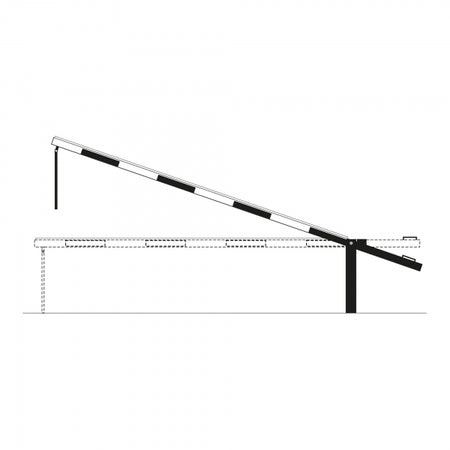 COMPACT System Boom Barrier Counterweight Style with integrated support arm