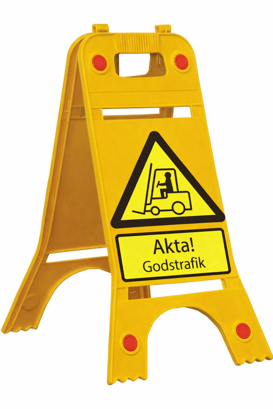 Golvstående Skylt – Akta! Godstrafik