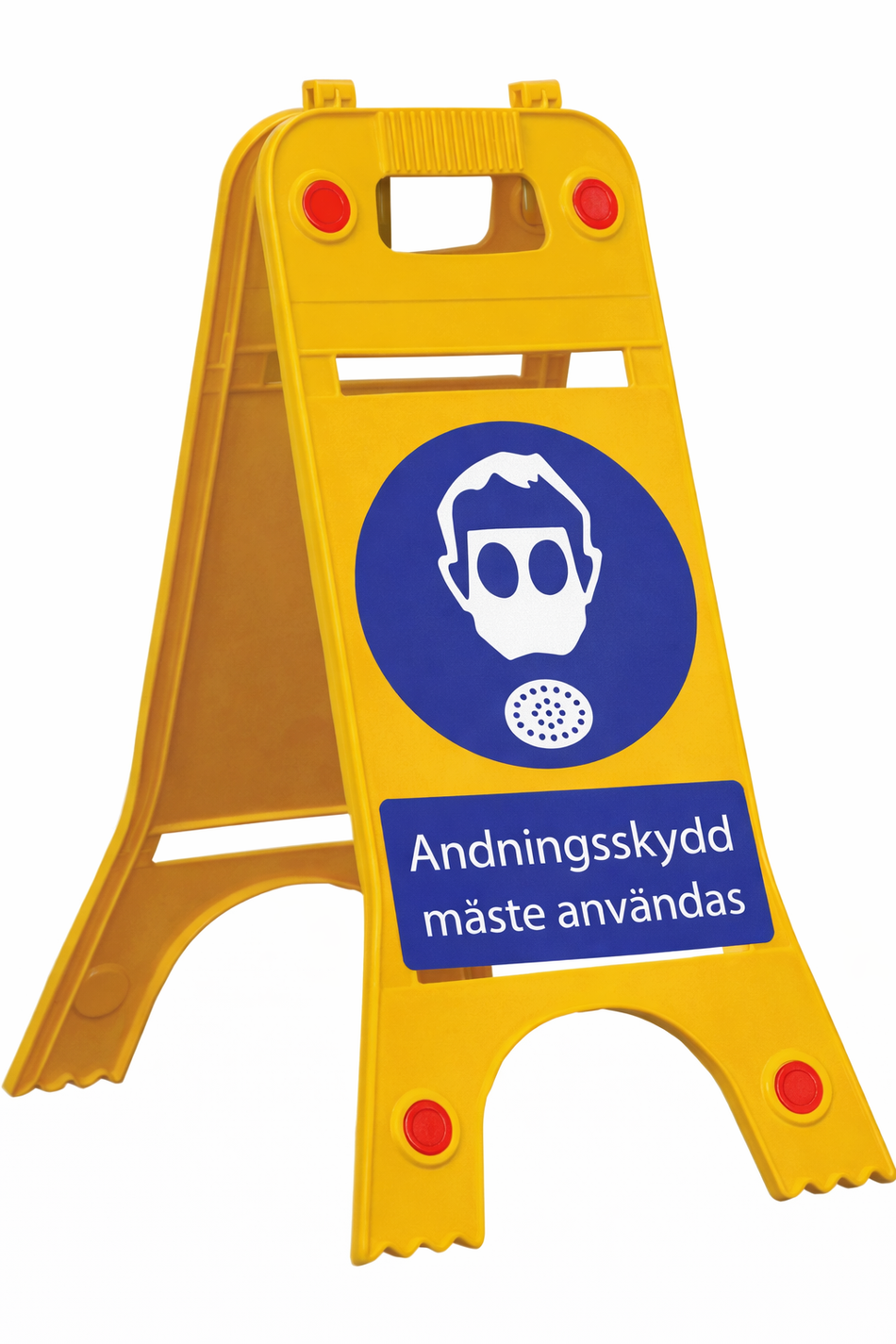 Fristående skylt – Andningsskydd måste användas
