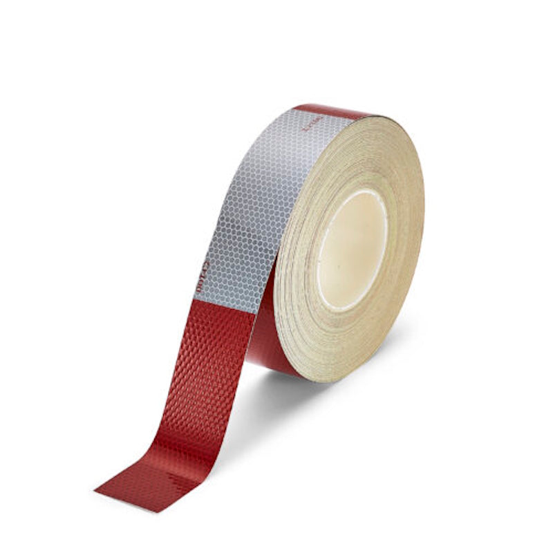 Dot Tape  Glass bead approved reflective tape 50mm Red/White