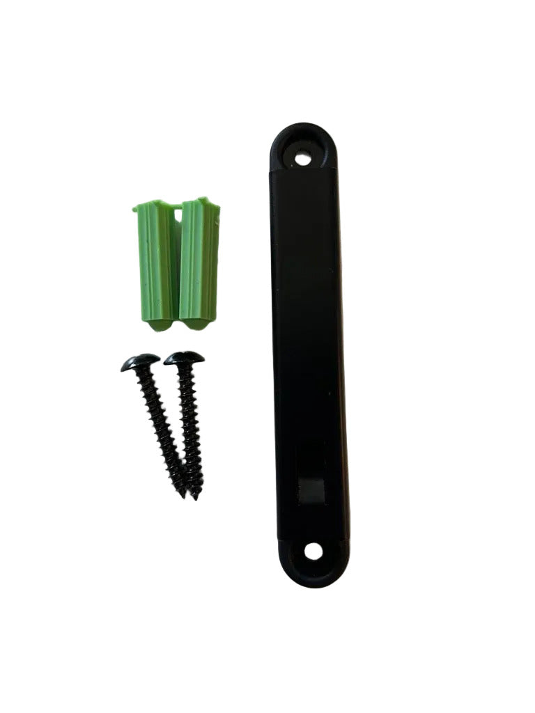 Flexibarrier väggfäste för magnetisk bältände