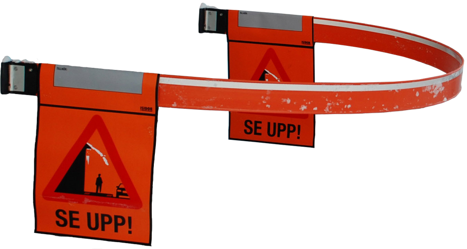 Isidor Snörasbom – Komplett set med två varningsflaggor