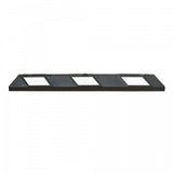 Park-AID Wheel Stop, 1,200 mm, black with white reflective panels, fixing bolts included