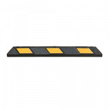 Park-AID Wheel Stop, 1,200 mm, black with yellow reflective panels, fixing bolts included