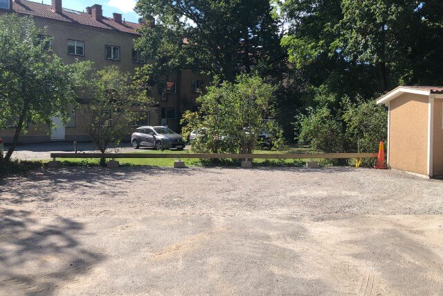 Parkeringsplint – betongfot för parkeringsräcke