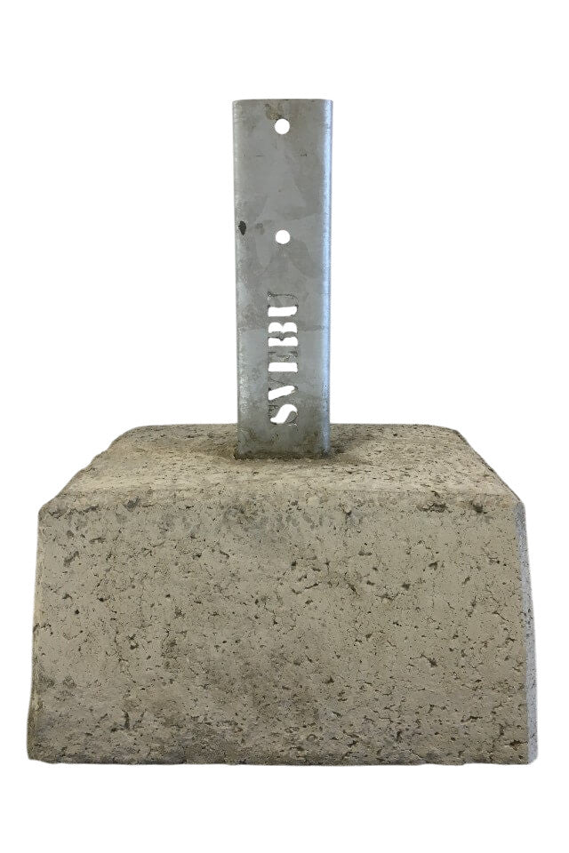 Parkeringsplint – betongfot för parkeringsräcke