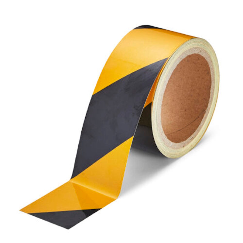 Reflective marking tape - Premium - (10m roll) 50mm / Yellow/Black H6601D-50mm