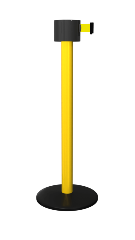 FlexiBarrier Stolpe med utdragbart band - SafetyPlus 775 - (16.8m/23m band)