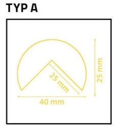 Kantsskydd PROFIL TYP A – Självhäftande