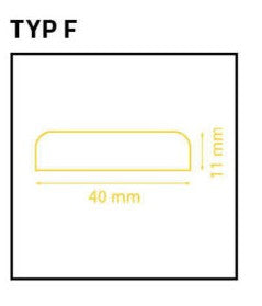 Kantsskydd PROFIL TYP F – Självhäftande