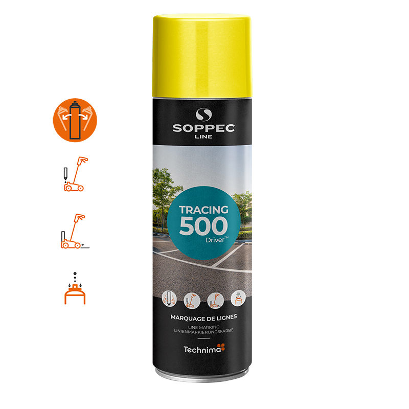 Soppec Tracing 500 Driver Linjemarkeringssprayfärg, 500 ml