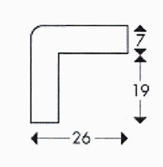 Kantsskydd PROFIL TYP E – Självhäftande