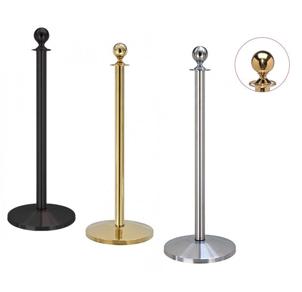 Avspärrningsstolpe för rep  -Basic Ball Top-