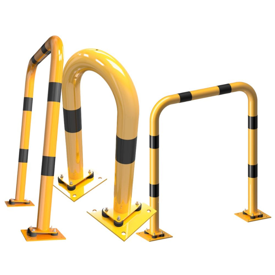 Påkörningsskyddsbåge, Flexibel, Lutbar -Solid- Ø 76 mm