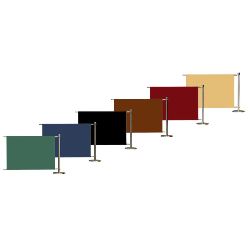 Förlängningskit för Flexibarrier Café Barrier – Premium – 1500mm | Enfärgad Banner