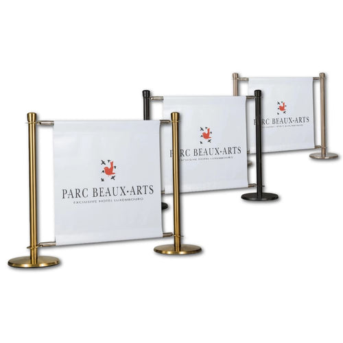 Flexibarrier Cafébarriärset – Premium – 1,5 meter Anpassad Tryckt Banner