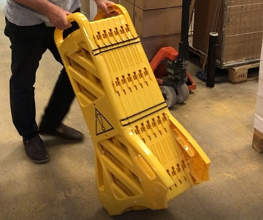 Portabelt avspärrningsdragspel (4m)