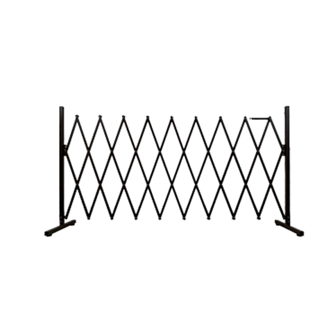 Flexibarrier Dragspelsgrind -Basic med fot- (2,7 m, svart)