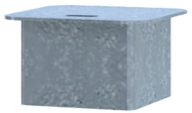 Skydd för stolpar – Varmförzinkad