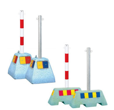 Kedjepollare för betongsugga – 1000 mm – Galvaniserat stål